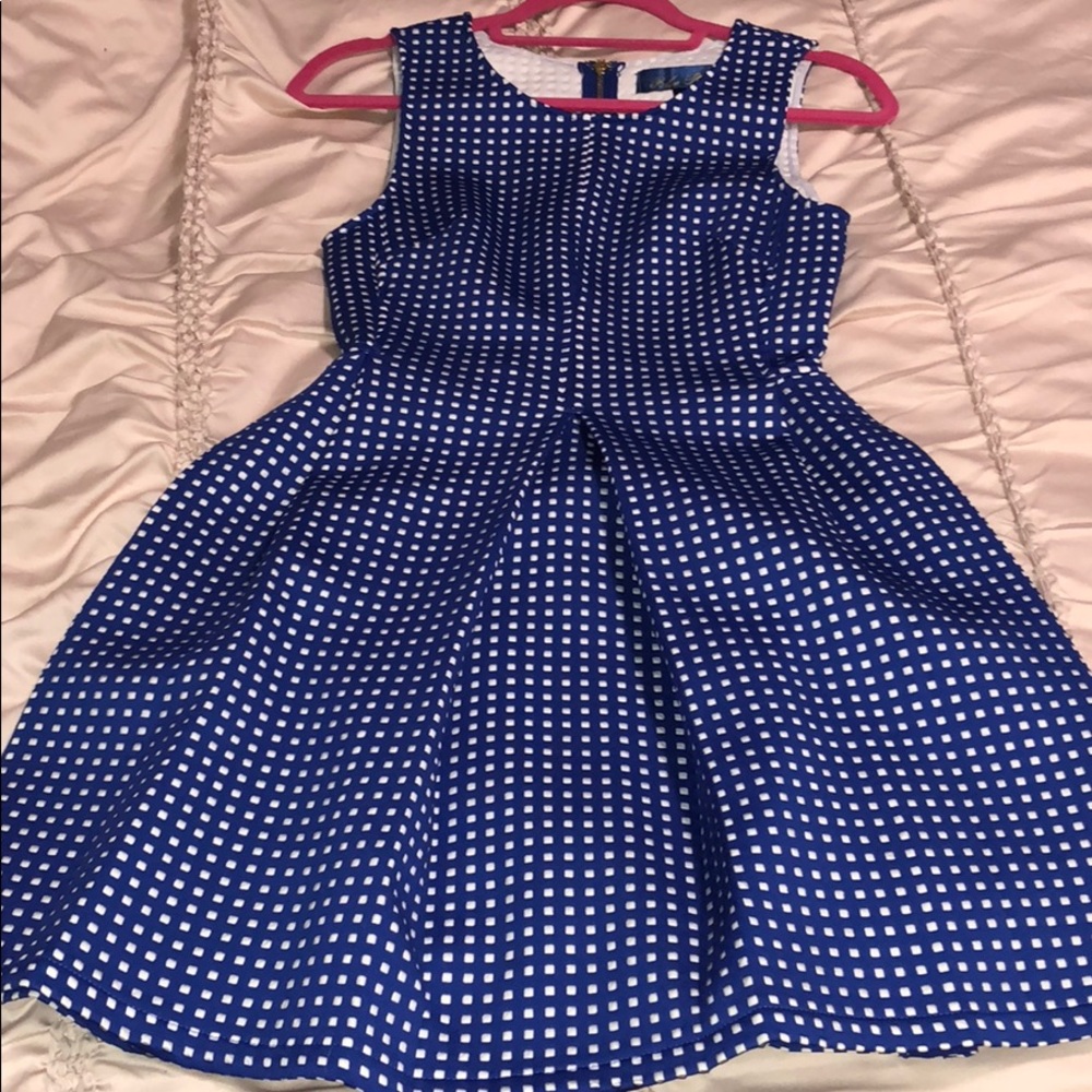 Francescas collections fit n flare dress UK blue